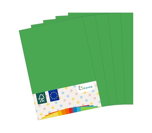 MADE IN EU 200 Blatt farbiges Papier GRASGRÜN A4 80 g/m² CS Paper - Druckerpapier, Kopierpapier, Universalpapier zum Drucken, Basteln & Falten im Format DIN A4. Papier für den Heim- & Bürobedarf von CS Webkontor