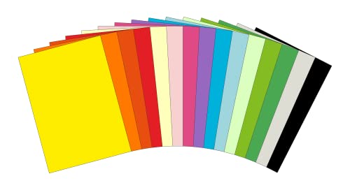 MADE IN EU 30 Blatt farbiger Papiermix STRONG A4 210 g/m² CS Paper - Bastelpapier, Fotokarton, Tonpapier zum Basteln, Falten und Zeichnen im Format DIN A4. Farbkarton für den Heim- & Bürobedarf von CS Webkontor