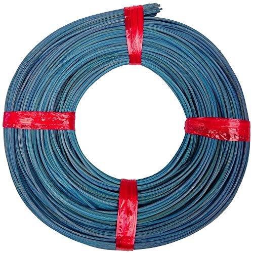 CSB-Center Peddigrohr Korb Flechtmaterial - Blau - Kreideblau - Ø 2,5mm 250gr Rolle von CSB-Center