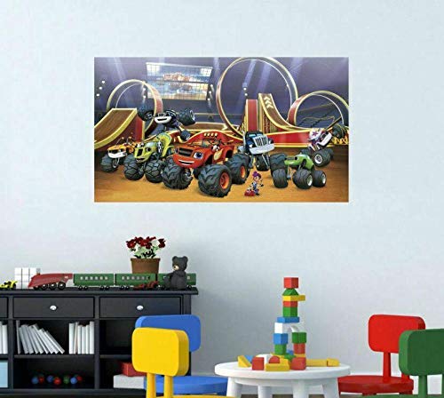 CSCH Wandtattoo Blaze und die Monster Machines Wandaufkleber Vinyl Print Poster Kid Wandbild Aufkleber von CSCH