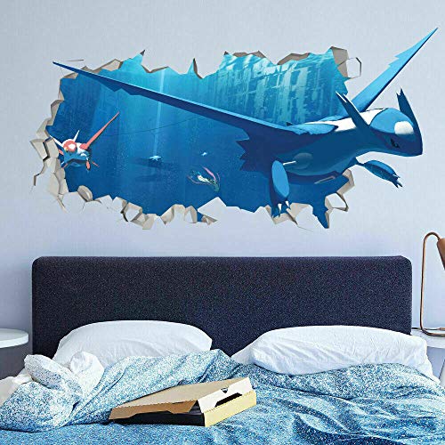 CSCH Wandtattoo Haustier Xiaoling Go Latios Latios Benutzerdefinierte Wandtattoos 3D-Wandaufkleber Kunst von CSCH