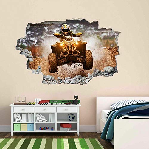 Wandtattoo Off Road Quad Biking Wall Sticker Mural Decal Kids Room Home Office Decor BK31 Dekoartikel von CSCH