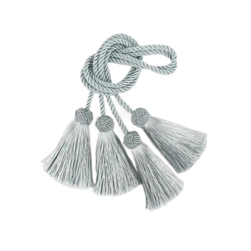 CSFFA 1 Paar Mini Quaste Fringe Trim DIY Handwerk Quasten Hängen Anhänger Nähen Zimmer Zubehör Schmuck Dekoration Vorhang Zubehör(Light Blue) von CSFFA