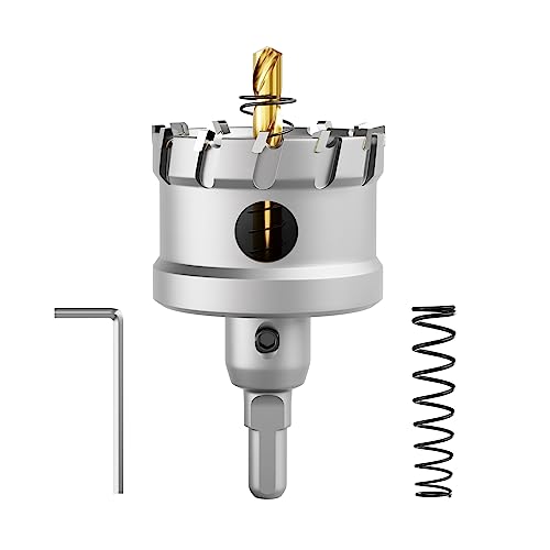 CSOOM Upgrade Hochleistungs-Hartmetall-Lochsäge,TCT Lochschneider.Edelstahl und Metallgitter sind die ideale Wahl (54mm) von CSOOM