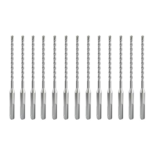 CSOOM SDS Plus Bohrhammer-Bits, 1,9 x 16,1 cm, professionelle Betonbohrer für Beton, Ziegel, Stein und Zementwände, 13 Stück von CSOOM