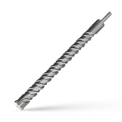 CSOOM SDS Plus Bohrhammerbohrer, 3,8 x 46 cm, professioneller Betonbohrer für Beton, Ziegel, Stein und Zementwände von CSOOM