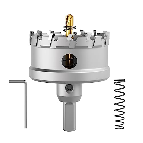 CSOOM Upgrade Hochleistungs-Hartmetall-Lochsäge,TCT Lochschneider.Edelstahl und Metallgitter sind die ideale Wahl (70mm) von CSOOM