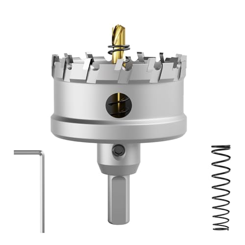 CSOOM Upgrade Hochleistungs-Hartmetall-Lochsäge,TCT Lochschneider.Edelstahl und Metallgitter sind die ideale Wahl(68mm) von CSOOM