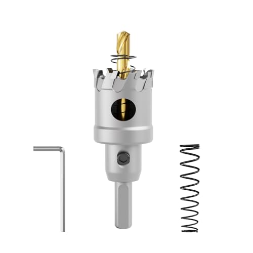 CSOOM Upgrade Hochleistungs-Hartmetall-Lochsäge,TCT Lochschneider.Edelstahl und Metallgitter sind die ideale Wahl (30mm) von CSOOM