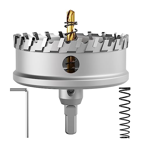 CSOOM Upgrade Hochleistungs-Hartmetall-Lochsäge,TCT Lochschneider.Edelstahl und Metallgitter sind die ideale Wahl(95mm) von CSOOM