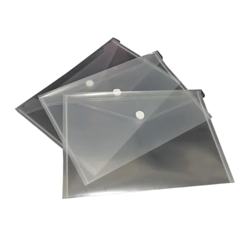 Dokumentenmappe A5 10-100 Stück/Set Ordnertasche A5 Ordner transparent Kunststoff Aktenpapier Bürobedarf(10PCS) von CSSHNL