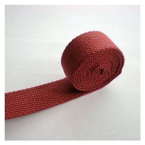 Gurtband 10 Yards 38 mm Canvas-Gurtband, 2 mm dick, Polyester-Baumwolle, Gurtband, Gürtel, DIY, Tasche, Kleidungsstück, Nähzubehör Für Rucksäcke, Handtaschen(15) von CSSHNL