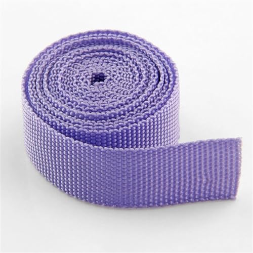 Gurtband 100 Yards/Lot 23 mm breites Bandband for Nähen von Gurtband, PP-Kleidungsband, Rucksackband, Schwarz, Blau, Gelb, Lila, Rot, Weiß, Grün, Grau Für Rucksäcke, Handtaschen(Purple 23mm webbing) von CSSHNL