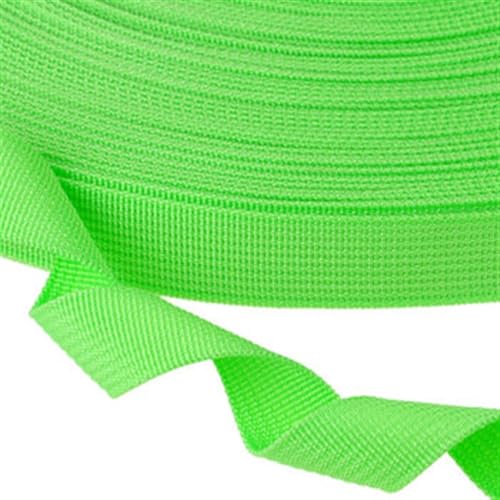 Gurtband 25 mm breit, 100 Yards, reine Farbe, 900D PP-Gurtband, Polypropylen-Kanten, Gürtel, Rucksackgurte Für Rucksäcke, Handtaschen(46 light green) von CSSHNL