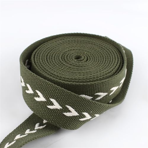 CSSHNL Gurtband 4 Meter 38 mm Polyester-Baumwoll-Jacquard-Gurtbänder, Rucksack-Taschengurt, Gürtelbänder, DIY-Kleidungs-Nähband, Schrägband Für Rucksäcke, Handtaschen(01) von CSSHNL