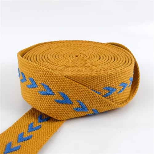 Gurtband 4 Meter 38 mm Polyester-Baumwoll-Jacquard-Gurtbänder, Rucksack-Taschengurt, Gürtelbänder, DIY-Kleidungs-Nähband, Schrägband Für Rucksäcke, Handtaschen(03) von CSSHNL