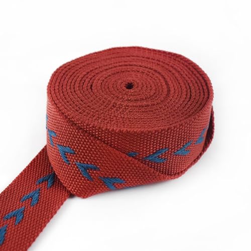 Gurtband 4 Meter 38 mm Polyester-Baumwoll-Jacquard-Gurtbänder, Rucksack-Taschengurt, Gürtelbänder, DIY-Kleidungs-Nähband, Schrägband Für Rucksäcke, Handtaschen(04) von CSSHNL