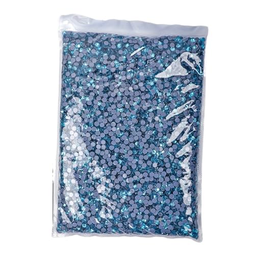 Hotfix Strasssteine 14400 Stück Hotfix-Strasssteine ​​SS6-SS20 Kristall-Hotfix-Strasssteine für Nagel Gesicht Kunst(Aquamarine,SS12-14400pcs) von CSSHNL