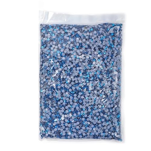 Hotfix Strasssteine 14400 Stück Hotfix-Strasssteine ​​SS6-SS20 Kristall-Hotfix-Strasssteine für Nagel Gesicht Kunst(Capri Blue,SS16-14400pcs) von CSSHNL