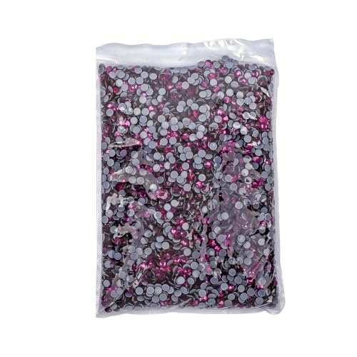 Hotfix Strasssteine 14400 Stück Hotfix-Strasssteine ​​SS6-SS20 Kristall-Hotfix-Strasssteine für Nagel Gesicht Kunst(Fuchsia,SS10-14400pcs) von CSSHNL