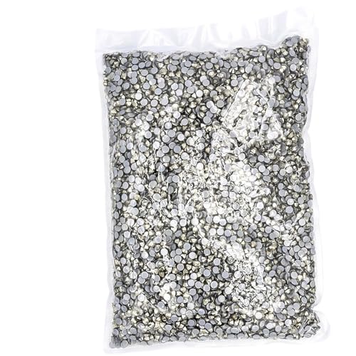 Hotfix Strasssteine 14400 Stück Hotfix-Strasssteine ​​SS6-SS20 Kristall-Hotfix-Strasssteine für Nagel Gesicht Kunst(Hematite,SS20-14400pcs) von CSSHNL