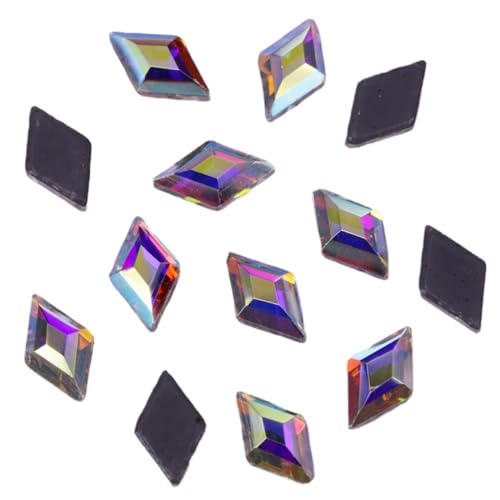 Hotfix Strasssteine Crystal AB Hotfix-Strasssteine ​​mit flacher Rückseite for Aufbügeln von Kristallen mit flacher Rückseite für Nagel Gesicht Kunst(100Pcs,3x5mm) von CSSHNL