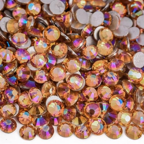 Hotfix Strasssteine Kristall Nicht Hotfix Strasssteine ​​Strass Nägel Diamant Kristalle for Vestidos Nail Charms Nail art Kleid für Nagel Gesicht Kunst(Fuchsia light,SS30-288pcs) von CSSHNL