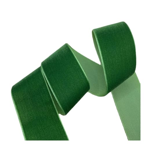 Samtband 6/10/15/20/25/38mm Samtband Hochzeit Party Dekoration Handgemachtes Band Geschenkverpackung Haarschleife DIY Weihnachtsband zum Verpacken von Geschenken(60 green,10mm 5Yards) von CSSHNL