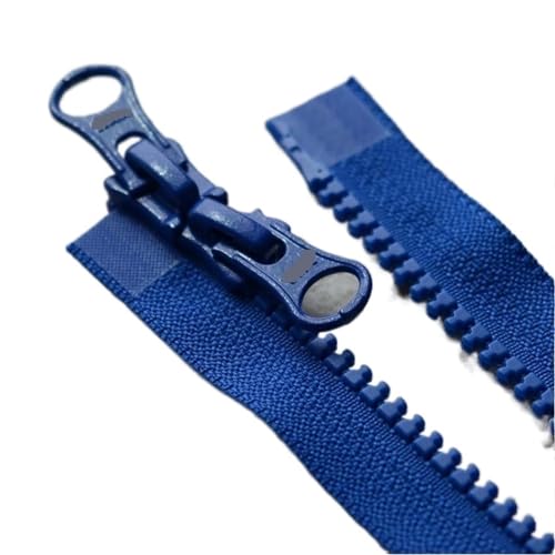 Reißverschlüsse, Ersatzreißverschluss Two Way Zip，Zip for Jacket，Heavy Duty Zip，Two Way Zip ，2pcs Zipper Black Coffee Blue Off White Red Green Double Open Two-Way Fasteners Sewing Accessories(As photo von CSSQCSSUANB