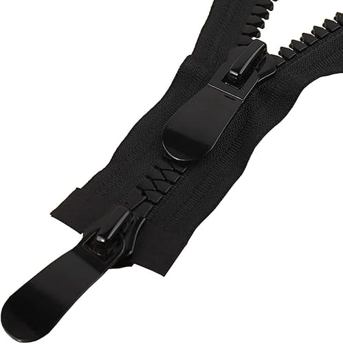 Reißverschlüsse, Ersatzreißverschluss two way zip，zip for jacket，Open zipperOpen-Ended Zip ，Fasteners，Coil Zippers，15# Black Resin Double Open Zipper， 70 80 90 100 120 150cm Double-headed Zippers， Lar von CSSQCSSUANB