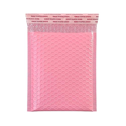 CTCOIJRN Luftpolstertaschen Luftpolsterfolie 10 Stück Selbstklebende Verpackung Kleinunternehmensbedarf Gepolsterte Umschläge Luftpolsterumschläge Versandtaschen 11x13/11x15CM Verpackung(Pink,11*13cm) von CTCOIJRN