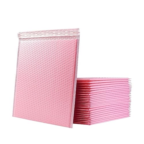 CTCOIJRN Luftpolstertaschen Luftpolsterfolie 50 Stück for Verpacken von Luftpolsterumschlägen Luftpolster gepolsterte Verpackungsumschläge Lila/Rosa/Grün/Gelb/Schwarz/Weiß Luftpolstertaschen Verpackun von CTCOIJRN