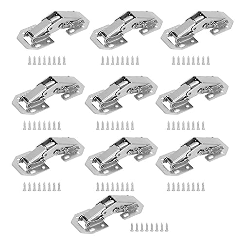 CTCOIJRN Scharnier, 10-teiliges Schrankscharnier ohne Bohren, sanft schließendes Türscharnier for Schrank, Kleiderschrank, Türscharnier von CTCOIJRN