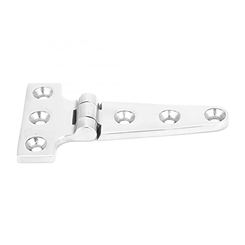 CTCOIJRN Scharnier, T-förmiges Möbelscharnier, Edelstahl-Hardware-Installationsbeschläge for Schrank-Badezimmer-Glastür(100 x 54 x 4.8mm) von CTCOIJRN