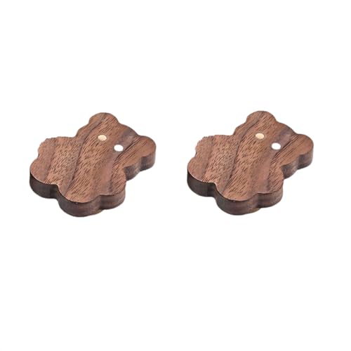 CTCOIJRN Schubladengriffe, Holzzuggriffe, Holzzuggriffe, 2 Stück, Tierholzhaken, Kleiderschrank, Schrankgriff, Kinderzimmer-Türknauf, schwarzer Walnuss, Tyrannosaurus Rex(Black Walnut,Big Bear) von CTCOIJRN