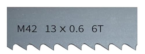 Bandsägeblätter, 5 Stück M42-Bandsägeblätter, 1710 mm x 13 mm, 6, 14 Zähne pro Zoll, Bi-Metall-Bandsägeblatt for Schneiden von Hartholz und Metall.(6Tpi) von CTRSM