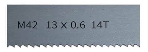 Bandsägeblätter, 9";M42 Bi-Metall 1/2" Bandsägeblätter. 1510, 1511, 1570, 1575 mm x 13 x 0,6 mm mit 6, 14Tpi. Bandsägeblatt for Schneiden von Hartholz, Metall(14Tpi) von CTRSM