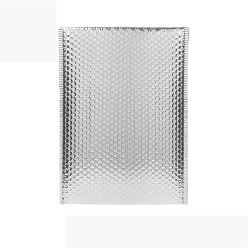 CTRSM Luftpolstertaschen, Luftpolstertaschen, 100 Stück Umschläge Beutel for Verpacken von Luftpolstertaschen, gepolsterte Umschläge, Verpackungsbeutel, verdickte Versandtasche(Silver,15 * 20cm) von CTRSM