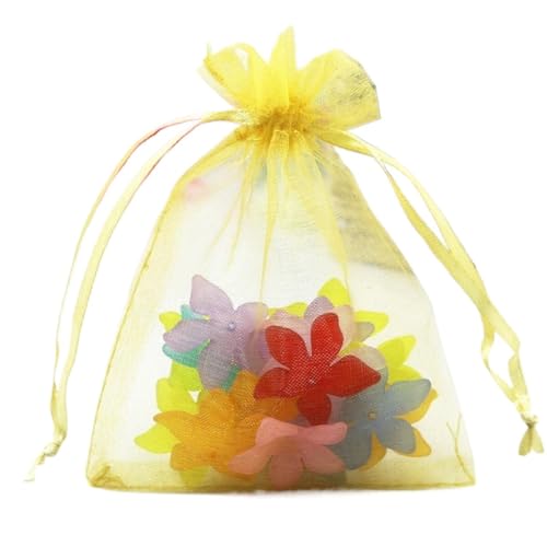 CTRSM Organzabeutel, Kleine Kordelzugtasche, 10 stücke 15x20 17x23 20x30 Organza Beutel Verpackung Beutel Weihnachten Schmuck Tasche Hochzeit Dekoration Geburtstag Party Supplies Tasche von CTRSM