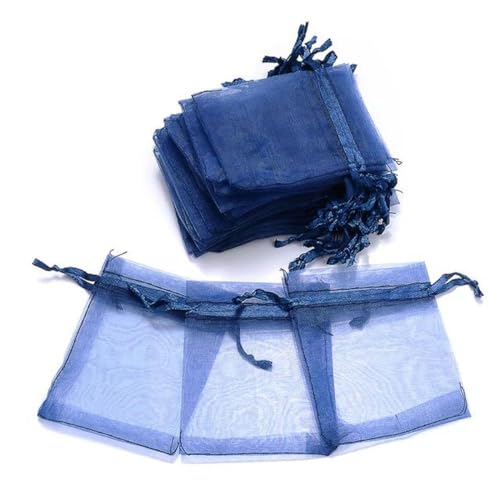 CTRSM Organzabeutel, Kleine Kordelzugtasche, 100Pcs Schmuck Verpackung Tasche 5x7 7x9 9x12 10x15cm Organza Taschen Lagerung Make-up Hochzeit Kordelzug Beutel von CTRSM