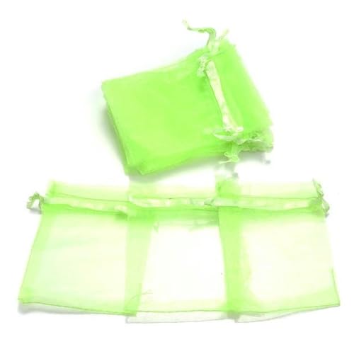 CTRSM Organzabeutel, Kleine Kordelzugtasche, 100Pcs Schmuck Verpackung Tasche 5x7 7x9 9x12 10x15cm Organza Taschen Lagerung Make-up Hochzeit Kordelzug Beutel von CTRSM