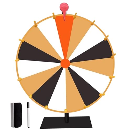 CUCUFA Preisträger 12 '' Spinnrad 10 Slots Heavy Duty Wheel Spinner mit Metallständer, Radiergummi -Maker -Stift, Spin des Radspinner von CUCUFA