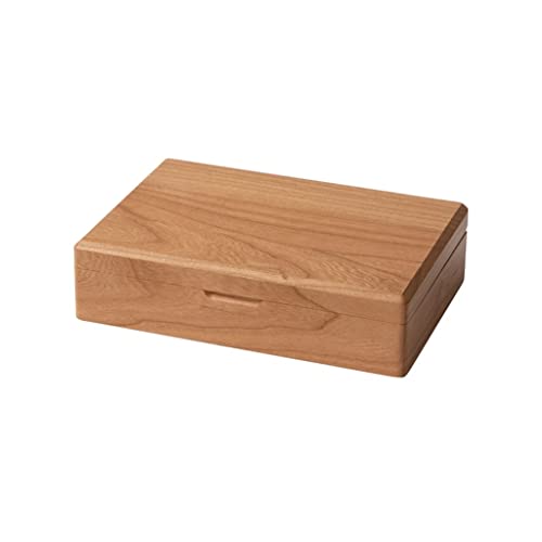 CUISGOR Schmuckkästchen, Schmuckkästchen, Organizer für Frauen und Mädchen, Holz, Reise-Schmuck-Aufbewahrungsbox, tragbare Schmuckschatulle für Ohrringe, Halsketten, Armbänder, Ringe, Schmuckbox (B) von CUISGOR