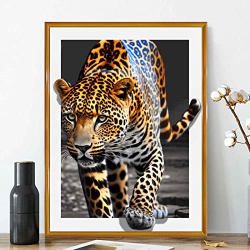 CULASIGN Diamond Painting Erwachsene Kinder, Diamant Painting Bilder Leopard, DIY Arts Craft Diamant Painting Kits als Geschenk und Home Wand Büro Dekor (50x70cm) von CULASIGN