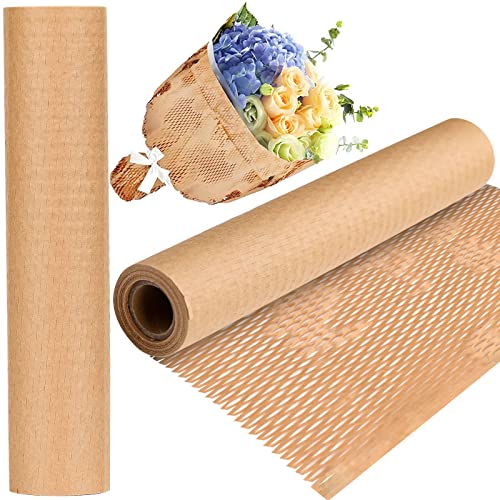 Wabenpapier 30CM*15M Verpackungsmaterial Kraftpapierrolle Packpapier zum Verpacken Lagern exquisiter Zerbrechliche Gegenstände von CUNQN