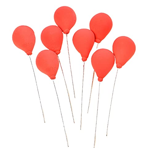 CUSROS 8Pcs Miniatur Landschaft Ballon DIY Funktion Lebendige Kreative Puppenhaus Ton Ballon Dekoration Sammler rot von CUSROS