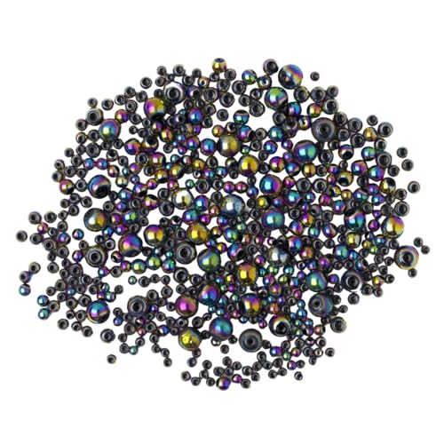 CUTeFiorino Kunsthandwerk Für Kinder 4-6 Mädchen Metal Colored Glass Rice Beads For DIY Crafting Stringable Beads For Handmade Bracelets And Jewelry Making Basteln Für Kinder 4-6 (Dark Blue, One Size) von CUTeFiorino