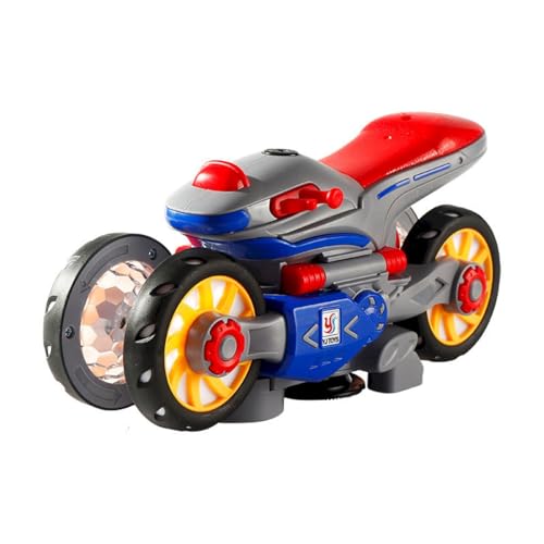 CUTeFiorino Schlüssel Für Hunde Deformation Motorcycle with Light and Music New Light and Music Deformation Motorcycle for Kids Upgrade Red Variant Music Motorcycle Toy Stunt Rotating (Red, One Size) von CUTeFiorino