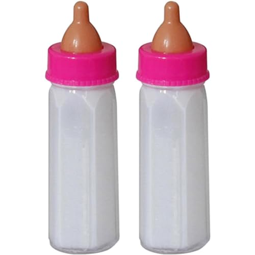 CUTeFiorino Zählrahmen 2PC Milchpuppenflasche mit verschwindender flüssiger Milch Babyflasche Spielzeug verschwindende Milchpuppenflasche für Kinder Tolles Geschenk für Mädchen (White, One Size) von CUTeFiorino