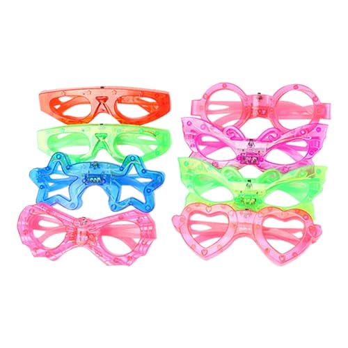 CUTeFiorino Zählrahmen Leuchtende -Brille für Kinder, Katze, 6-Licht-Brille Kleinkindspielzeug Für Mädchen (Pink, One Size) von CUTeFiorino